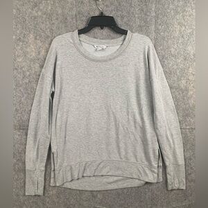 Athleta Womens Size‎ Small Heather Gray oversized athletic workout sweater.